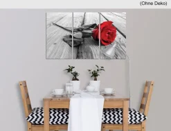 Wand Deko Rote Rose
