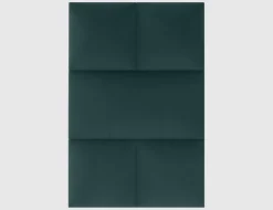 Wandkissen Grünblau Samt 60x30cm