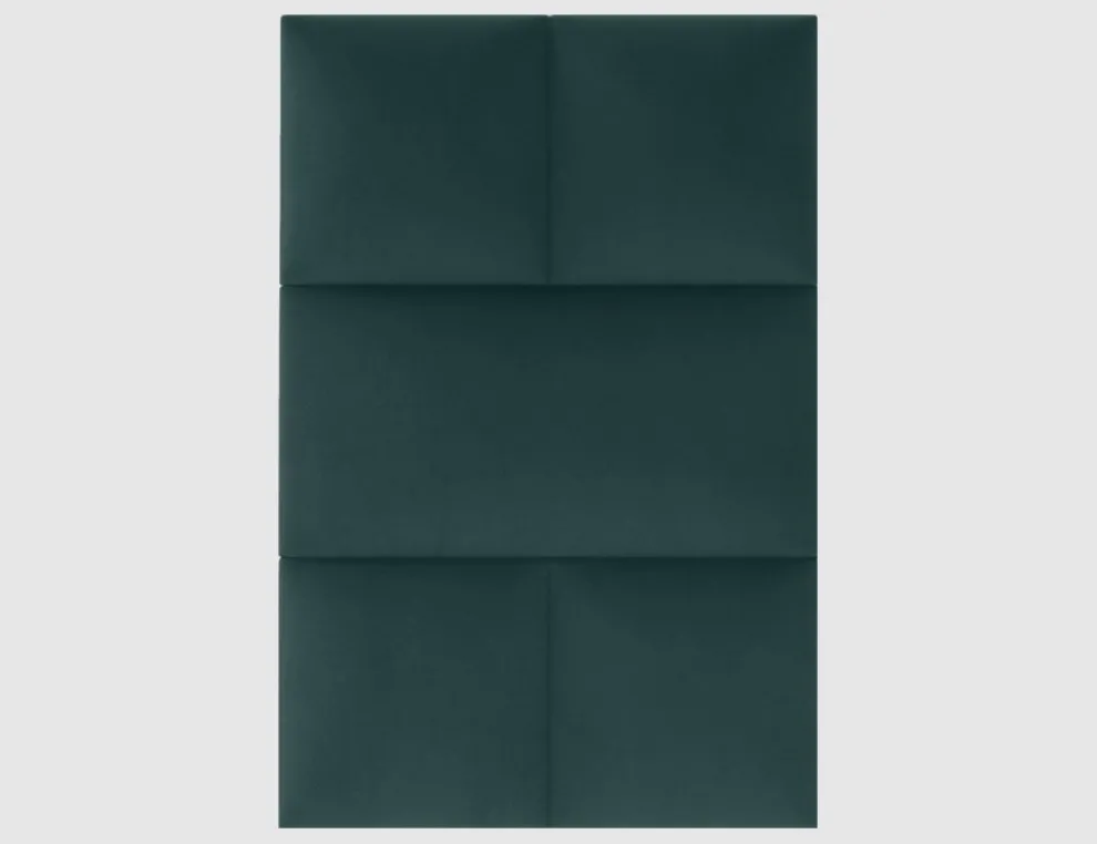 Wandkissen Grünblau Samt 30x30cm