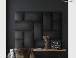 Wandkissen Samt Schwarz 60x30 cm