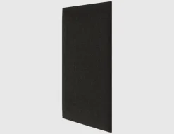 Wandkissen Schwarz Grobstruktur 60x30cm
