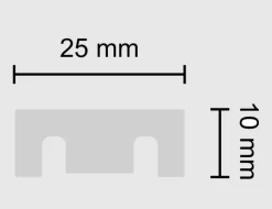 Wandleiste 25mm