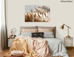 Wandtattoo Gräser Beige