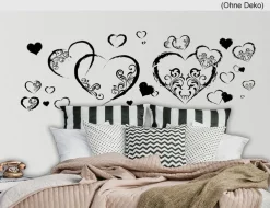 Wandtattoo Herzen