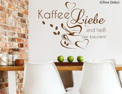 Wandtattoo Kaffee & Liebe