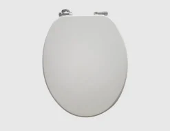 WC-Sitz Weiß mit Holzkern