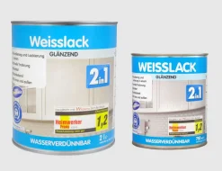 Weisslack 2in1 glänzend