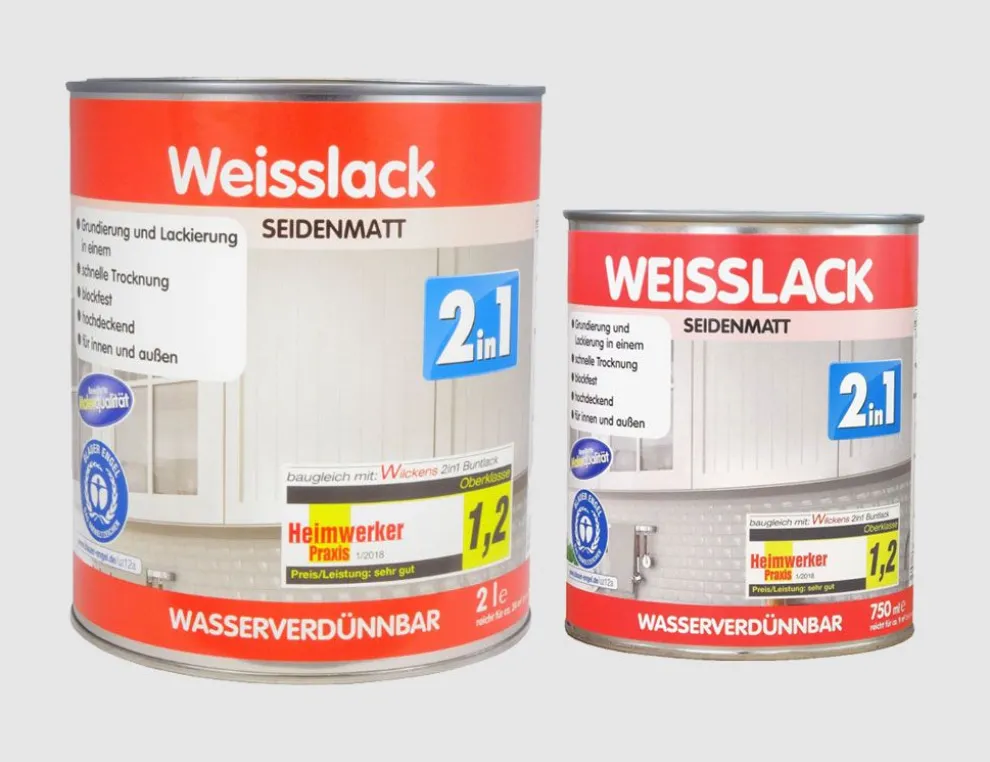 Weisslack 2in1 seidenmatt