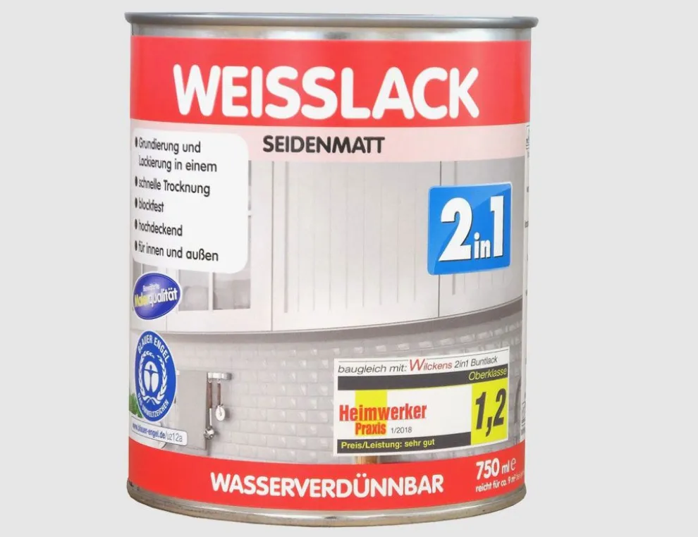 Weisslack 2in1 seidenmatt