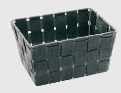 WENKO Aufbewahrungskorb Adria mini grau