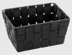 WENKO Aufbewahrungskorb Adria mini schwarz