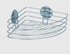 WENKO Eckablage Turbo-Loc silber
