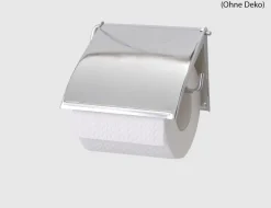 WENKO Toilettenpapierhalter Cover verchromt
