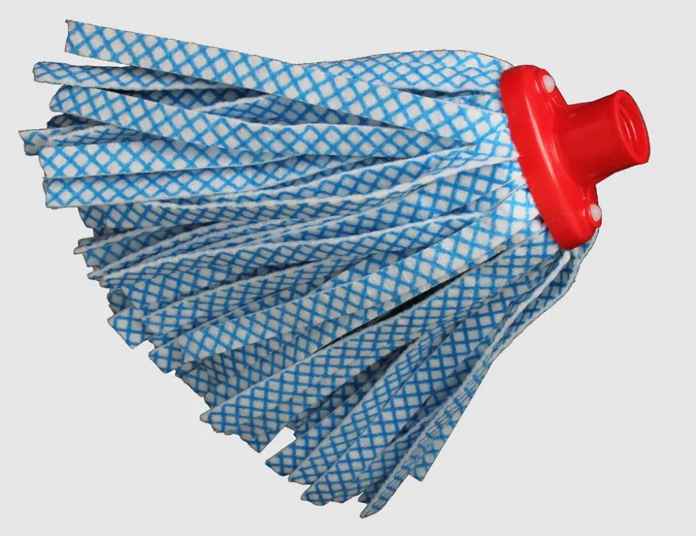 Wischmop Ersatzkopf Weiß, Blau