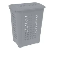 Wäschebox mit Deckel Grau